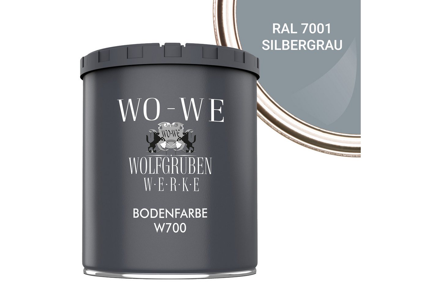 WO-WE Bodenversiegelung Betonfarbe Bodenfarbe Bodenbeschichtung W700, 1-10L, Seidenglänzend WO-WE Bodenversiegelung Betonfarbe Bodenfarbe Bodenbeschichtung W700, 1-10L, Seidenglänzend von WO-WE