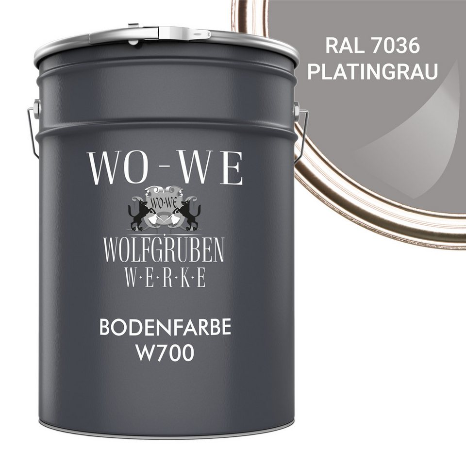 WO-WE Bodenversiegelung Betonfarbe Bodenfarbe Bodenbeschichtung W700, 1-10L, Seidenglänzend WO-WE Bodenversiegelung Betonfarbe Bodenfarbe Bodenbeschichtung W700, 1-10L, Seidenglänzend von WO-WE