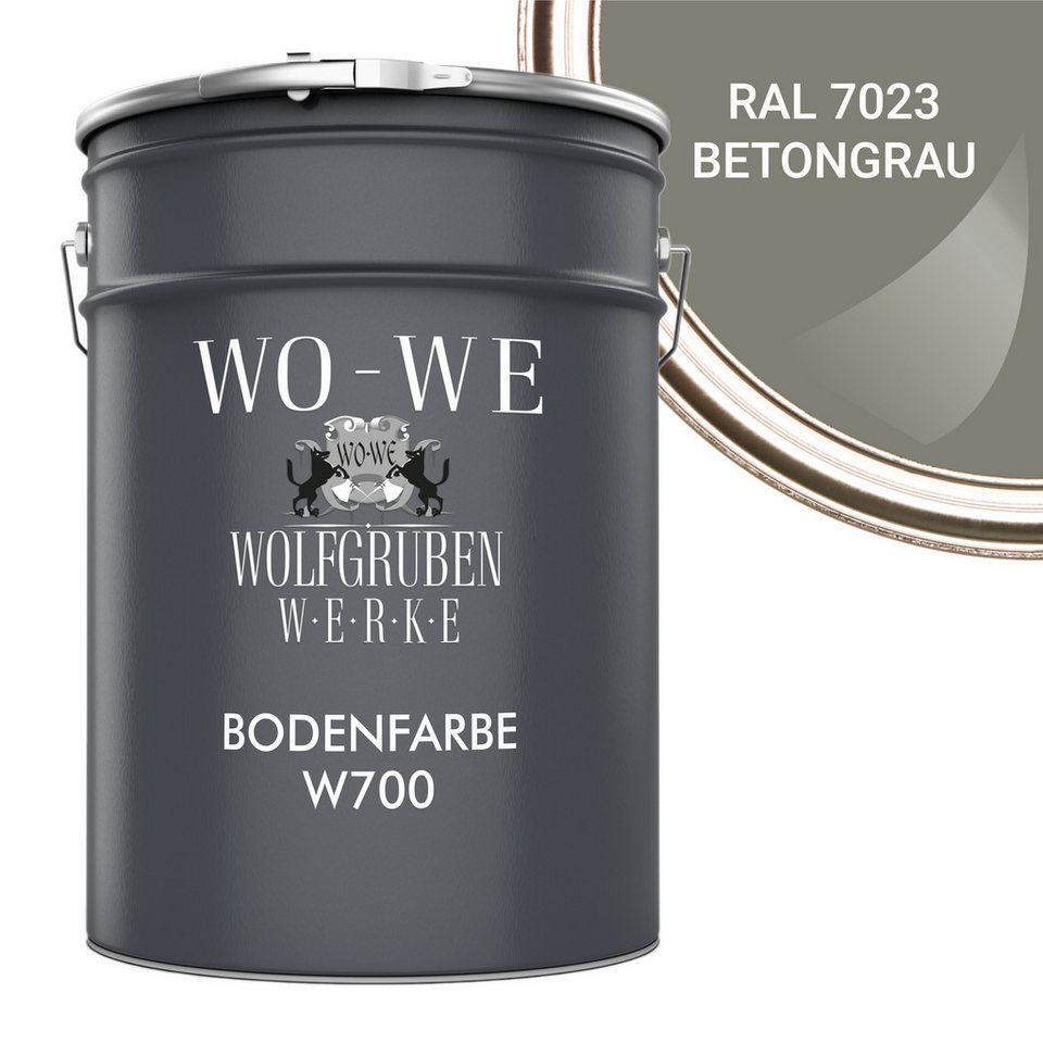 WO-WE Bodenversiegelung Betonfarbe Bodenfarbe Bodenbeschichtung W700, 1-10L, Seidenglänzend WO-WE Bodenversiegelung Betonfarbe Bodenfarbe Bodenbeschichtung W700, 1-10L, Seidenglänzend von WO-WE