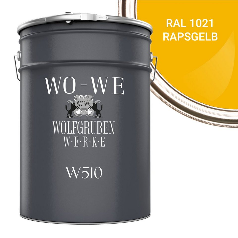 WO-WE Dachfarbe Dachfarbe Sockelfarbe Dachbeschichtung W510, 0.75-20L, Seidenglänzend von WO-WE