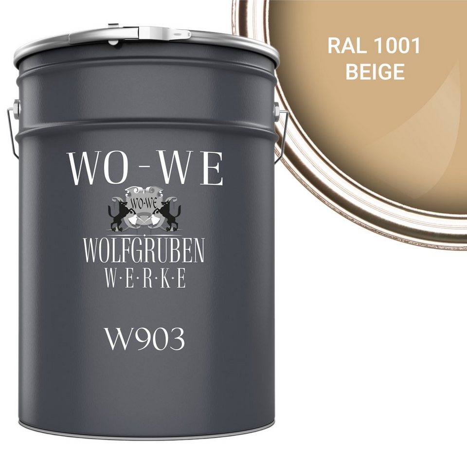 WO-WE Heizkörperlack Heizkörperfarbe Heizungsfarbe W903, 0,75-10L, Wasserbasis von WO-WE