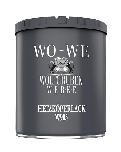 Heizkörperlack Heizungsfarbe Heizkörperfarbe W903 REIN-WEISS ähnl. RAL 9010-750ml von WO-WE
