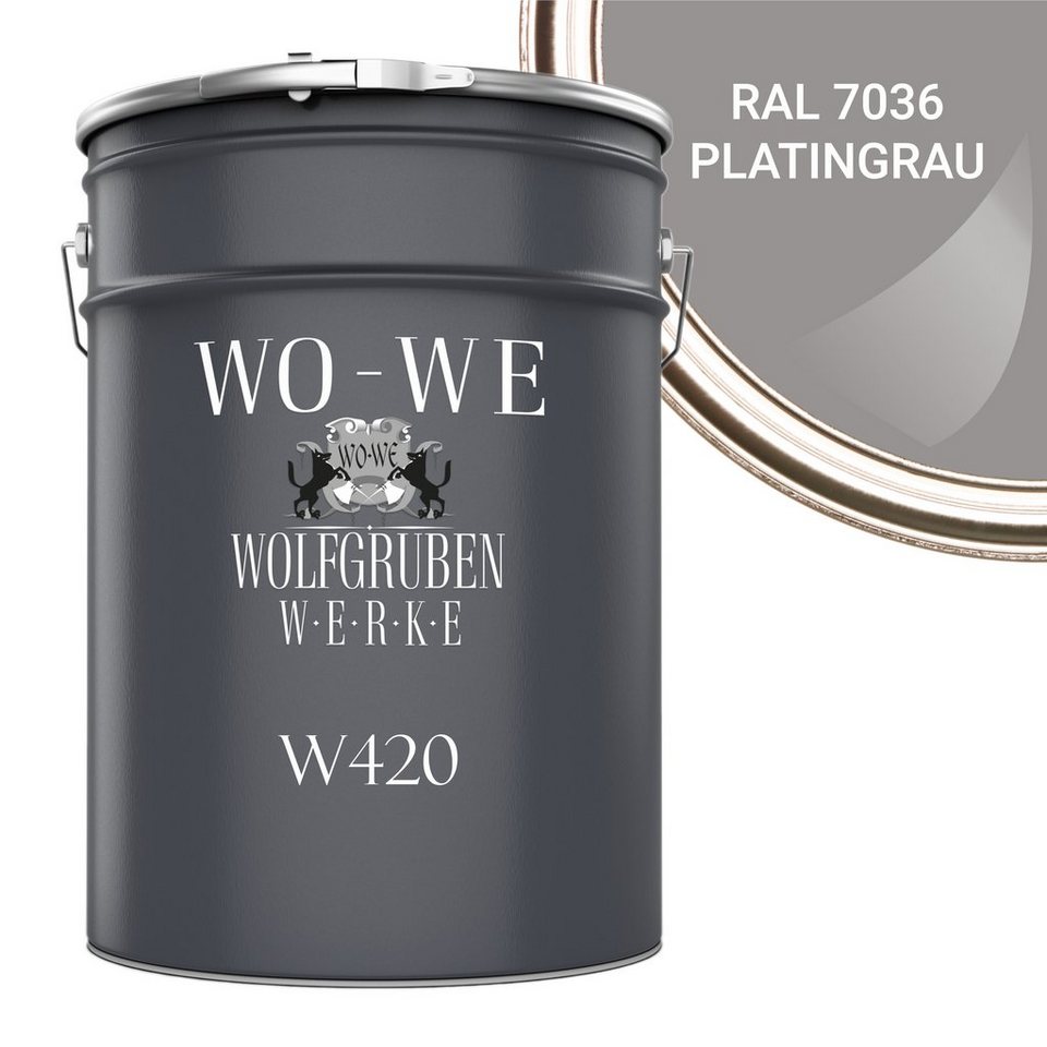 WO-WE Holzlack Holzfarbe Wetterschutzfarbe Holzanstrich W420, 1-10L, Seidenglänzend, Wasserbasis von WO-WE