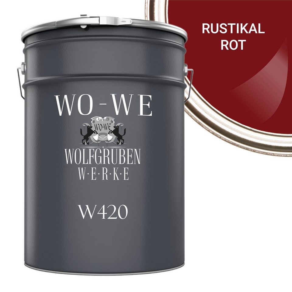 WO-WE Holzlack Holzfarbe Wetterschutzfarbe Holzanstrich W420, 1-10L, Seidenglänzend, Wasserbasis WO-WE Holzlack Holzfarbe Wetterschutzfarbe Holzanstrich W420, 1-10L, Seidenglänzend, Wasserbasis von WO-WE