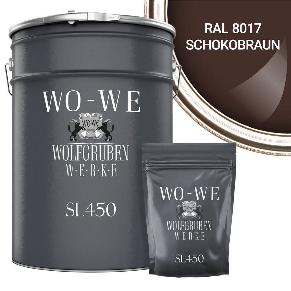 WO-WE Lack 2K Poolfarbe Poolbeschichtung Schwimmbadfarbe SL450, 2,5-20Kg, Seidenglänzend, Epoxidharz von WO-WE