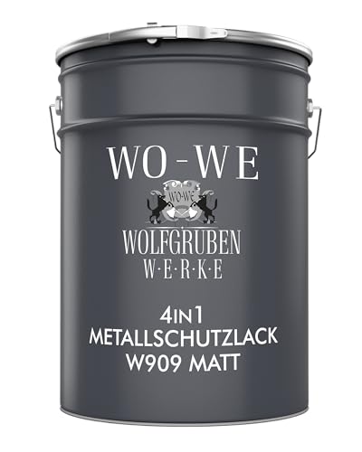 WO-WE Metallschutzlack 4in1 Metalllack Metallfarbe Metallschutzfarbe MATT W909 Schwarz - 2.5L WO-WE Metallschutzlack 4in1 Metalllack Metallfarbe Metallschutzfarbe MATT W909 Schwarz - 2.5L von WO-WE