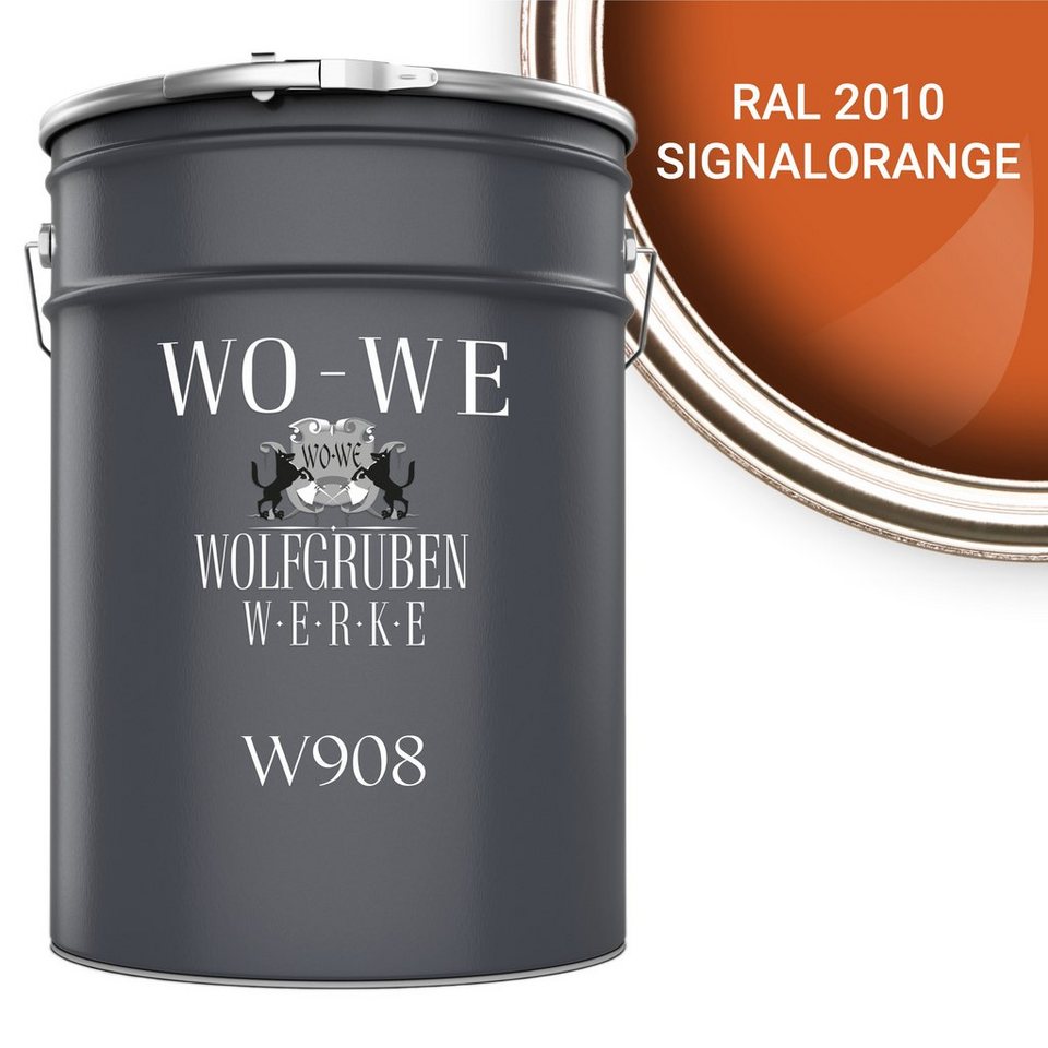 WO-WE Metallschutzlack 4in1 Metalllack Metallfarbe Metallschutzfarbe W908, 0.75L - 2,5L, Außenbereich von WO-WE