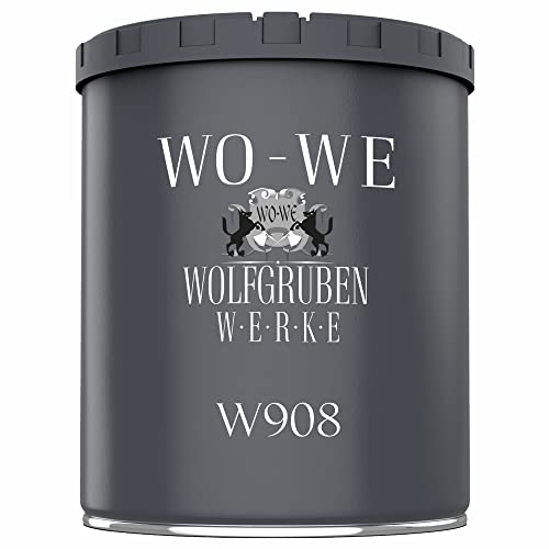 WO-WE Metallschutzlack 4in1 Metalllack Metallfarbe Metallschutzfarbe W908 Dunkelgrau - 750ml von WO-WE