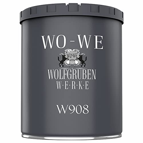 WO-WE Metallschutzlack 4in1 Metalllack Metallfarbe Metallschutzfarbe W908 Mitternacht-Schwarz - 750ml von WO-WE