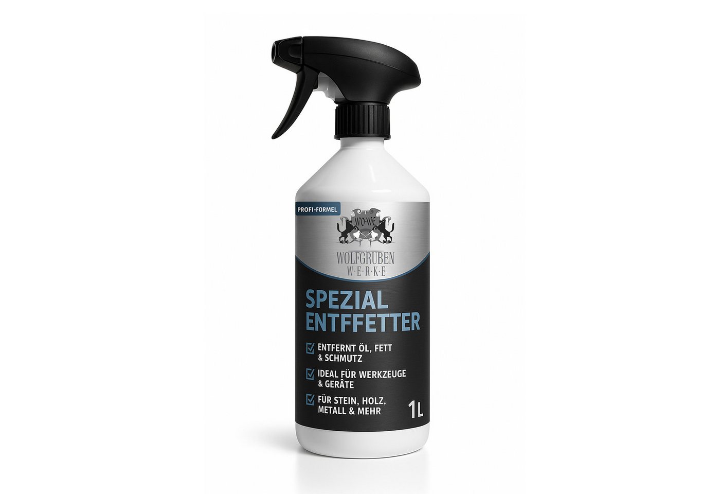 WO-WE Spezial Entfetter Spray – Küchenreiniger & Fettlöser Allzweckreiniger (1L, für Küche, Fliesen, Grill, Küchenfronten) von WO-WE