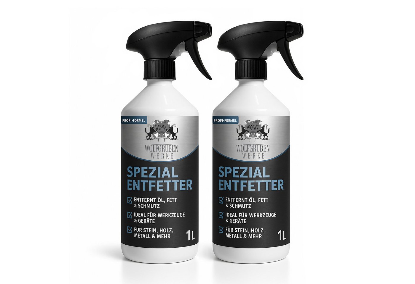 WO-WE Spezial Entfetter Spray – Küchenreiniger & Fettlöser Allzweckreiniger (1L, für Küche, Fliesen, Grill, Küchenfronten) von WO-WE