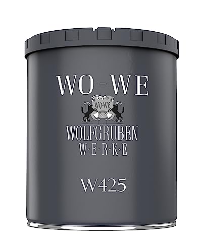 WO-WE Türen und Fensterlack 3in1 Türenlack Holzfenster Farbe Metall Silbergrau - 750ml von WO-WE