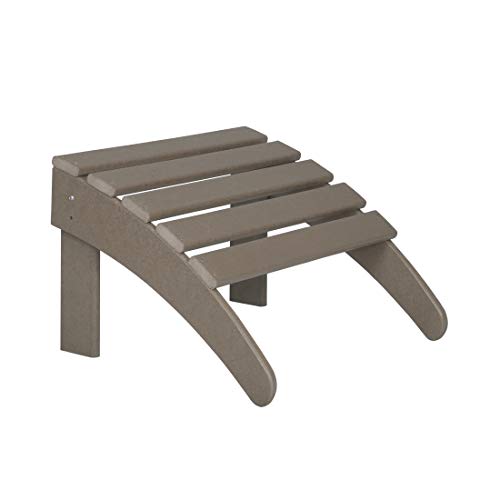 WO Outdoor Klapphocker für Adirondack Stuhl, verwittertes Holz von WO WESTIN OUTDOOR