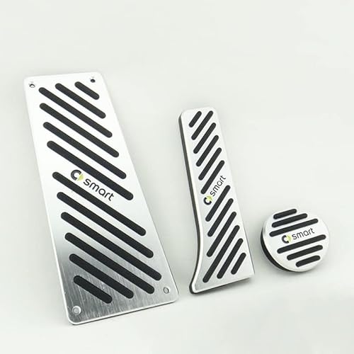 WOAFEY Auto Manuelle Pedale Set für Smart 451 Fortwo Smart 453 Forfour Fortwo, Edelstahl Getriebepedale Fußpedale Ersatz,451-3Pcs von WOAFEY