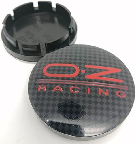 WOAFEY Nabendeckel 4 STÜCKE 56mm für OZ Racing Car Rad Center Hub Cap Auto Styling Felgen Abdeckung Badge Emblem Aufkleber Radnabenkappen,D-56MM von WOAFEY