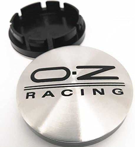 WOAFEY Nabendeckel 4 STÜCKE 56mm für OZ Racing Car Rad Center Hub Cap Auto Styling Felgen Abdeckung Badge Emblem Aufkleber Radnabenkappen,F-56MM von WOAFEY