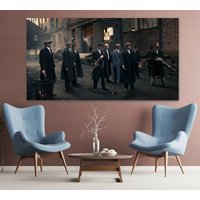 Peaky Blinders, Leinwanddruck, Cillian Murphy, Gerahmte Leinwand, Bild, Wandkunst, Druck, Hochwertige Fotografie, Blinders Leinwand von WOANUK