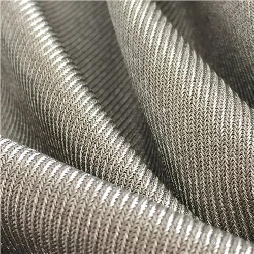 0,2 mm x 150 cm Silberfasergewebe, 40 cm 50 cm 60 cm Abschirmgewebe for Kleidervorhänge, 1 Stück(150x40cm) von WOATOHO