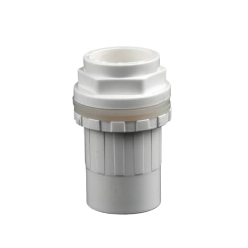 1 Stück 20/25/32/40/50 mm weiße PVC-Rohr-Direktverbinder, verdickte Überlaufverbindungen, Abflussarmatur for Aquarien(50mm) von WOATOHO