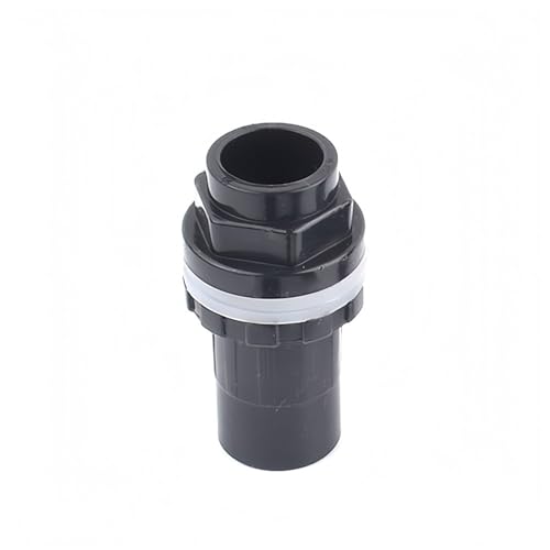 1 Stück 20–50 mm PVC-Rohr-Wasserversorgungsrohrverbinder, schwarze Wassereinlass-/Auslass-Tankverbindung for den Heimwerkerbedarf(20mm) von WOATOHO