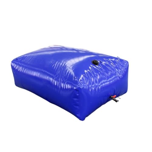 1 Stück PVC-Flexibler Wassertank mit hoher Kapazität, faltbarer Kunststoff-Wassersack for Camping-Wandern 500 l 4000 l 5000 l(500) von WOATOHO