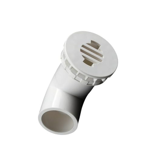 1 Stück Rohr 90 Grad Winkel Einlass Auslass Ablauf Fitting, weiße PVC Garten Bewässerung Anschlüsse 20/25/32/40/50mm(32mm) von WOATOHO