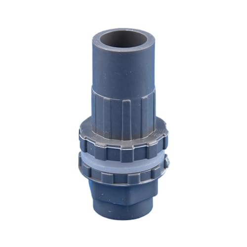 1 Stück weiß/grau PVC Aquarium Ablaufverbindung 16/20/25/32/40/50 mm, Überlauf Wasserversorgung Rohr Teile for Aquarium(Grey,40mm) von WOATOHO