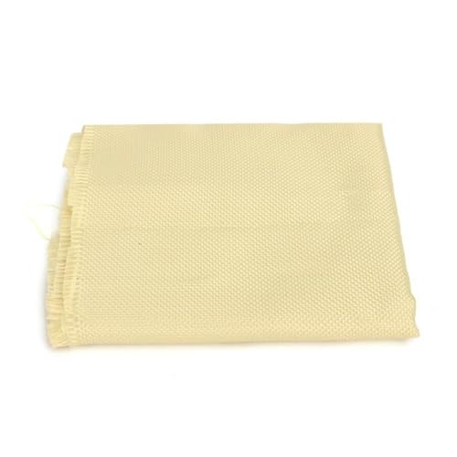Gelbes Aramidfasergewebe in Leinwandbindung, 100 x 30 cm, 200 g/m², Aramidfasermatte, gewebtes Fasertuch, einfarbig, 1 Stück von WOATOHO