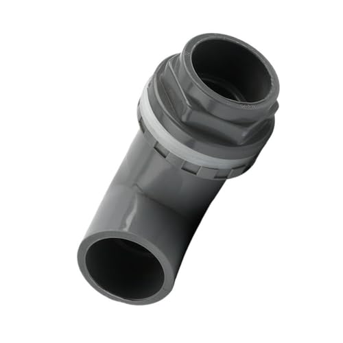 Graues PVC-Rohr, 90-Grad-Winkelstück/Direktverbinder, Bewässerungs-Einlass-Auslass-Abflussverschraubung 20–50 mm for den Garten, 1 Stück(Orange,32mm) von WOATOHO