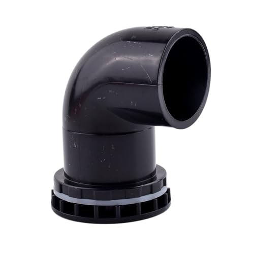 Schwarze Abflusswinkelverbinder, PVC-Rohr-Abflussarmaturen 20/25/32/40/50 mm for die Heimwerker-Wasserversorgung, 1 Stück(32mm) von WOATOHO
