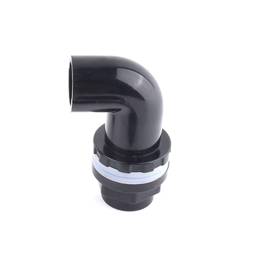 Schwarzer PVC-Rohr-Wasserversorgungsrohrverbinder, 20/25/32/40/50 mm Abflussverbindung for Aquarium, 1 Stück(50mm) von WOATOHO