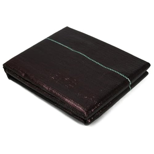 WOATOHO 1 Stück dickere Bodendeckermatte for den Garten, 1000 cm, schwarzes Anti-Gras-Tuch, Landschaftsstoff(80cmx1000cm) von WOATOHO