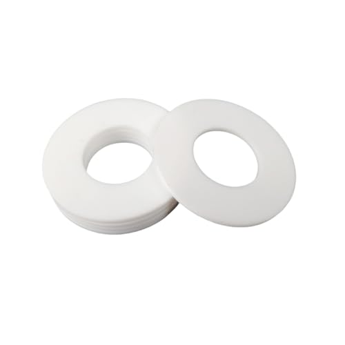 WOATOHO 10 Stück 40/45 mm Innendurchmesser, große Kunststoff-Unterlegscheibe, langlebige Unterlegscheibe, 1,2–3 mm Dicke, Flache Dichtung(10X17x2mm) von WOATOHO