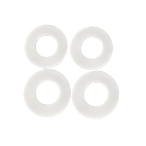 WOATOHO 10 weiße Unterlegscheiben mit hervorragender Abdichtung, 2 mm dick, 5–12 mm Innendurchmesser, 10–24 mm Außendurchmesser, Abstandshalter for Druckmessgerät(16x10x2mm) von WOATOHO