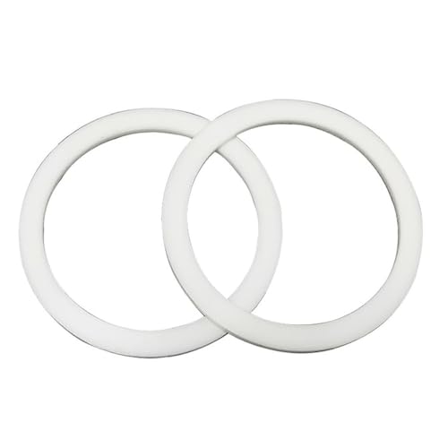 WOATOHO 2 Stück Dichtungen PTFE Robuster Abstandshalter 35–60 mm Innendurchmesser, hochtemperaturbeständige Unterlegscheiben 2 mm dick(40x55x2mm) von WOATOHO