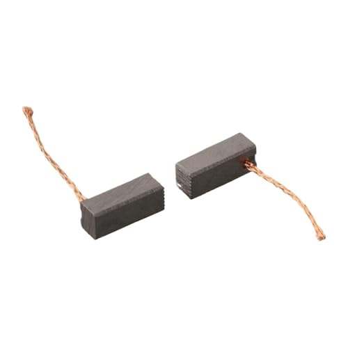 WOATOHO 2 Stück General Motor Kohlebürsten mit Drähten, 7x8x19mm Schwarz Motorbürsten Umkehreigenschaften von WOATOHO