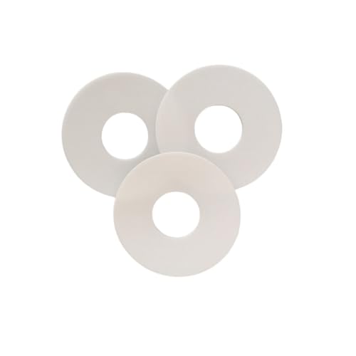 WOATOHO Große Flache Kunststoffscheiben, Innendurchmesser 6–20 mm, Außendurchmesser 12–28 mm, PTFE-Flachdichtungen for Flanschschutz, 10 Stück(8x14x2mm) von WOATOHO