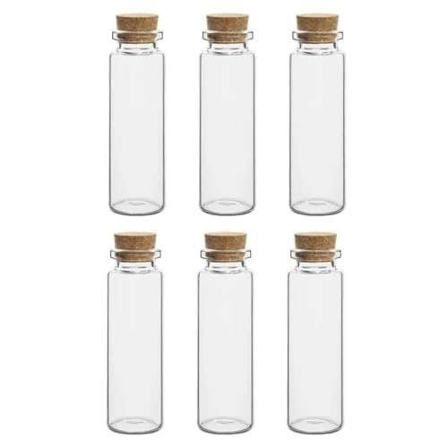 WOATOHO Mini-Gläser mit Korken, Fassungsvermögen 1–15 ml, transparente Leere Flaschen for selbstgemachte Geburtstage, 20 Stück(15ML*2.2 * 7CM) von WOATOHO