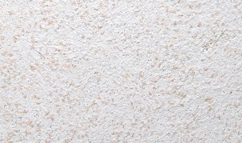 WOBAMOUR Baumwollputz Economy 2 - Feine weiße Flüssigtapete mit beigen Anteilen und verschiedenen Glimmern - 1kg für ca. 4m² von WOBAMOUR