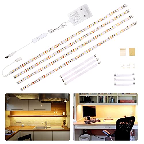 LED Strip DIY Unterbauleuchte Lichtleiste Küchenlampen Licht für Vitrine,Regal 