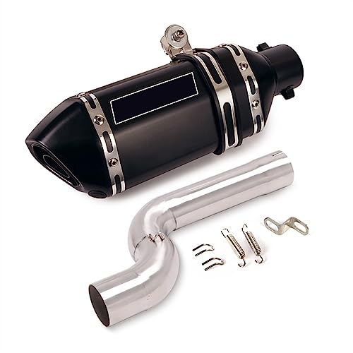 WOBBLO Auspuff Motorrad Für BMW F900R F900XR 2020-2022 2021 Auspuffrohr System Mittel Mid Link Rohr 51mm Schalldämpfer Rohr Escape Edelstahl (Color : E) von WOBBLO