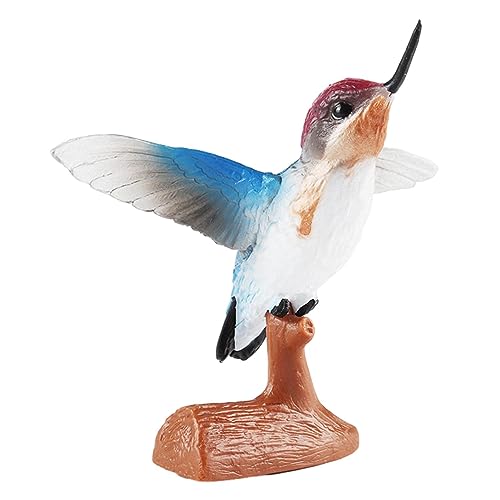 WOBBLO Kolibri-Figur – Vogelstatuen für den Innenbereich, Dekoration im Topf, Kolibri, reich bemalt in der Natur, für Töpfe, Bühnen, Haus, Spielzeug von WOBBLO