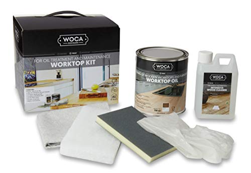 WOCA WORKTOP KIT Arbeitsplatten-Set, Intensivreiniger 1,00 Liter von WOCA