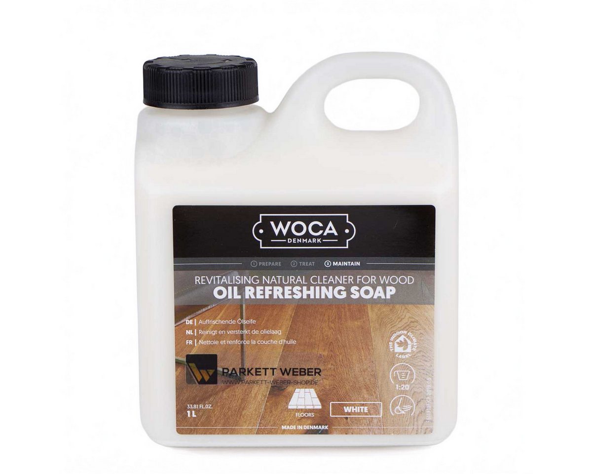WOCA Woca Oil Refreshing Soap Weiß - 1 Liter Parkettreiniger von WOCA