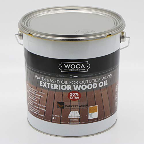 Woca Exterior Öl Lärche - 3 Liter - Terrassenöl Jubiläumsangebot von WOCA