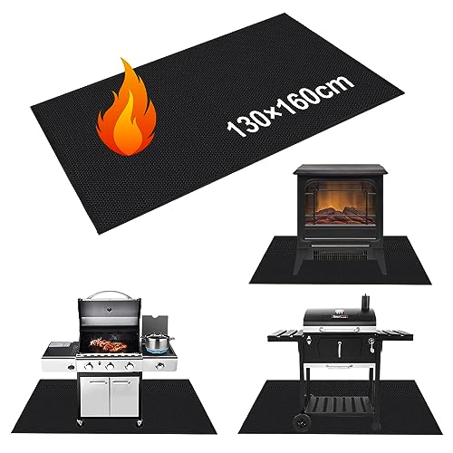 WOCVRYY130x160cm BBQ-Bodenschutzmatte Feuerschalenmatte Gasgrillmatte Unter Fireproof Underlay Wiederverwendbar,Antihaft-Material,Anti-Fall,Leicht zu reinigen und wasserdicht WOCVRYY130x160cm BBQ-Bodenschutzmatte Feuerschalenmatte Gasgrillmatte Unter Fireproof Underlay Wiederverwendbar,Antihaft-Material,Anti-Fall,Leicht zu reinigen und wasserdicht von WOCVRYY