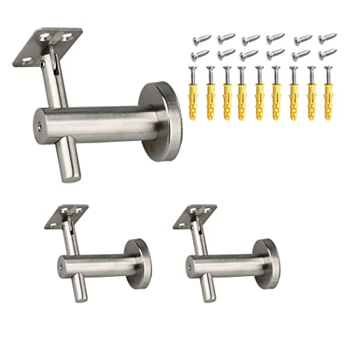 Handlaufhalterung aus Edelstahl, Handlaufhalterung aus Metall, Wandmontage, verstellbar, Zubehör für schwere Hardware für Treppen, A Handlaufhalterung aus Edelstahl, Handlaufhalterung aus Metall, Wandmontage, verstellbar, Zubehör für schwere Hardware für Treppen, A von WODBAJ