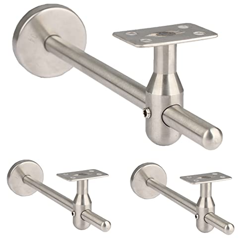 Treppe Handlaufhalter 304 Edelstahl Wandhalterung Handlaufhalterung Verstellbare Halterung Vorne Und Hinten Für Treppengeländer Installation Blatt Treppe Handlaufhalter 304 Edelstahl Wandhalterung Handlaufhalterung Verstellbare Halterung Vorne Und Hinten Für Treppengeländer Installation Blatt von WODBAJ