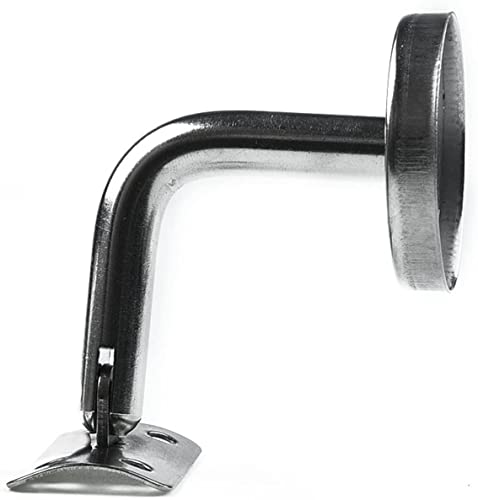 WODBAJ 2 x Handlaufhalter, Leiterteile aus Stahl, robuste Handlaufhalter, Treppengeländer, für quadratische Holzgeländer, Handläufe Typ L (60 x 80 mm) von WODBAJ