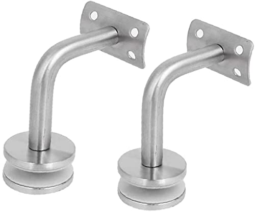 WODBAJ Handlaufhalter mit 38 mm Durchmesser Basis 304 Wandleiter aus Edelstahl, einfache Installation, Leiterzubehör, 2 Stück von WODBAJ